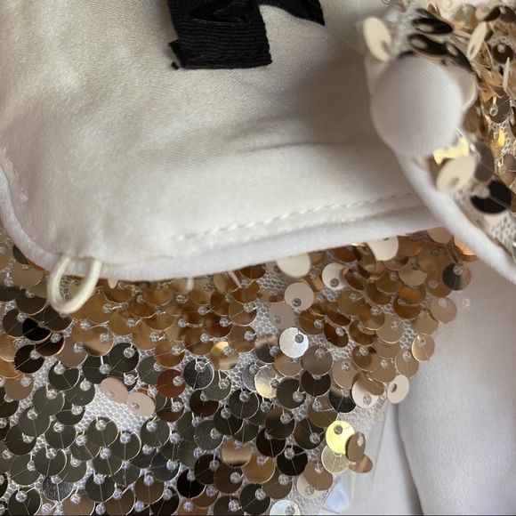 NBD Gold Sequin Long Sleeve Mini Dress XS NEW - Picture 6 of 10